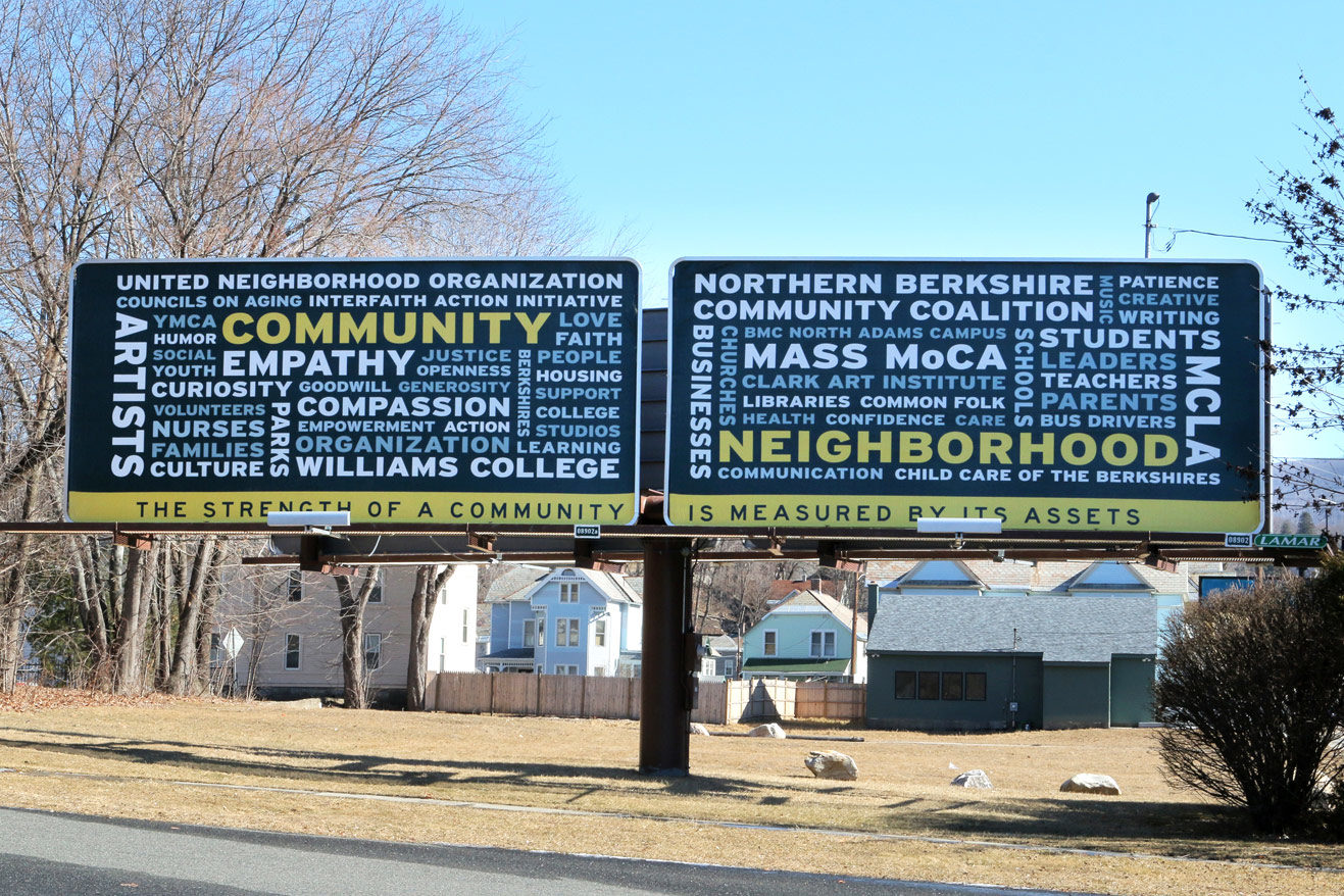 Northern Berkshire Community Coalition Community Word Cloud. 